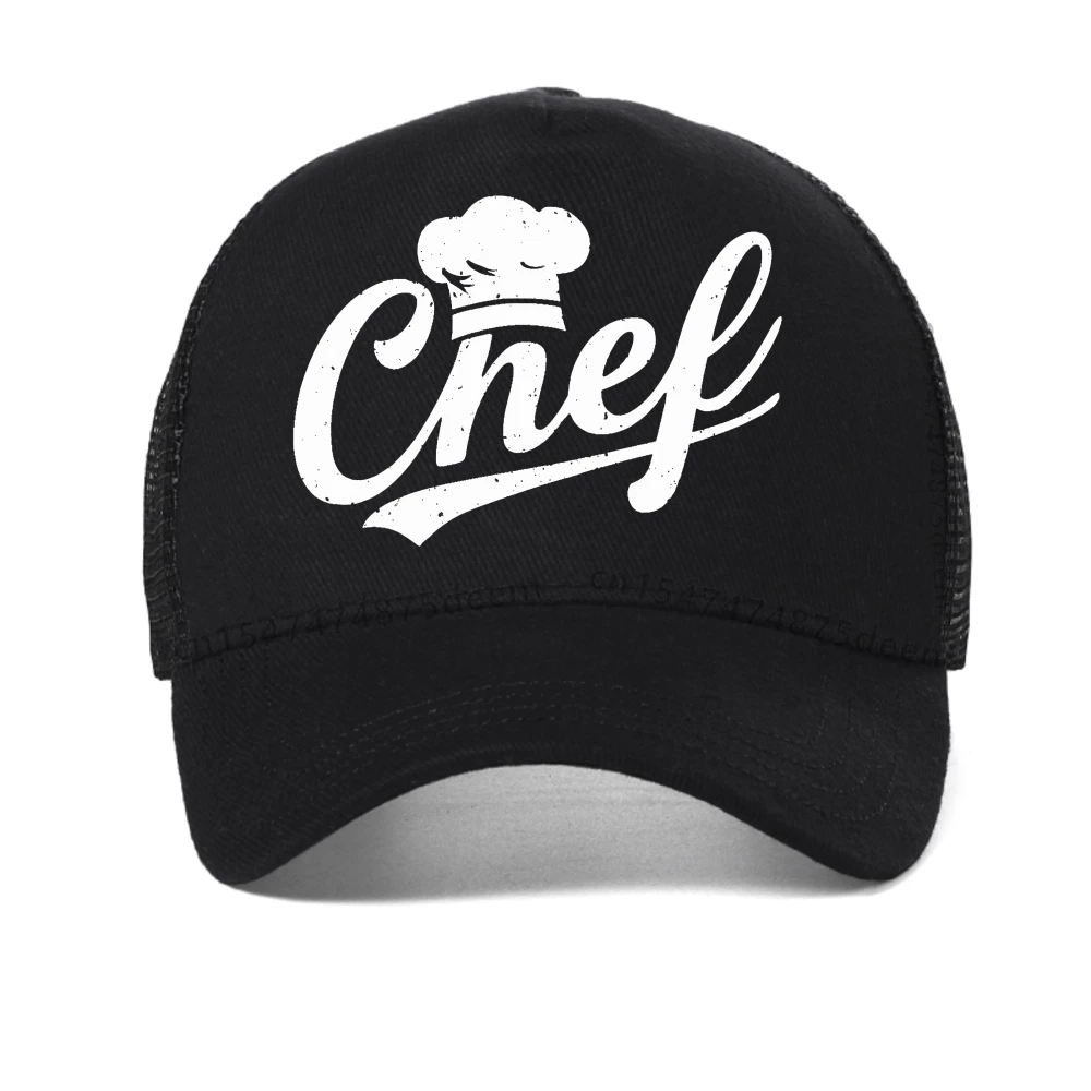 

Chef funny letter print baseball cap fashion casual outdoor mesh adjustable trucker hat summer breathable Snapback hats