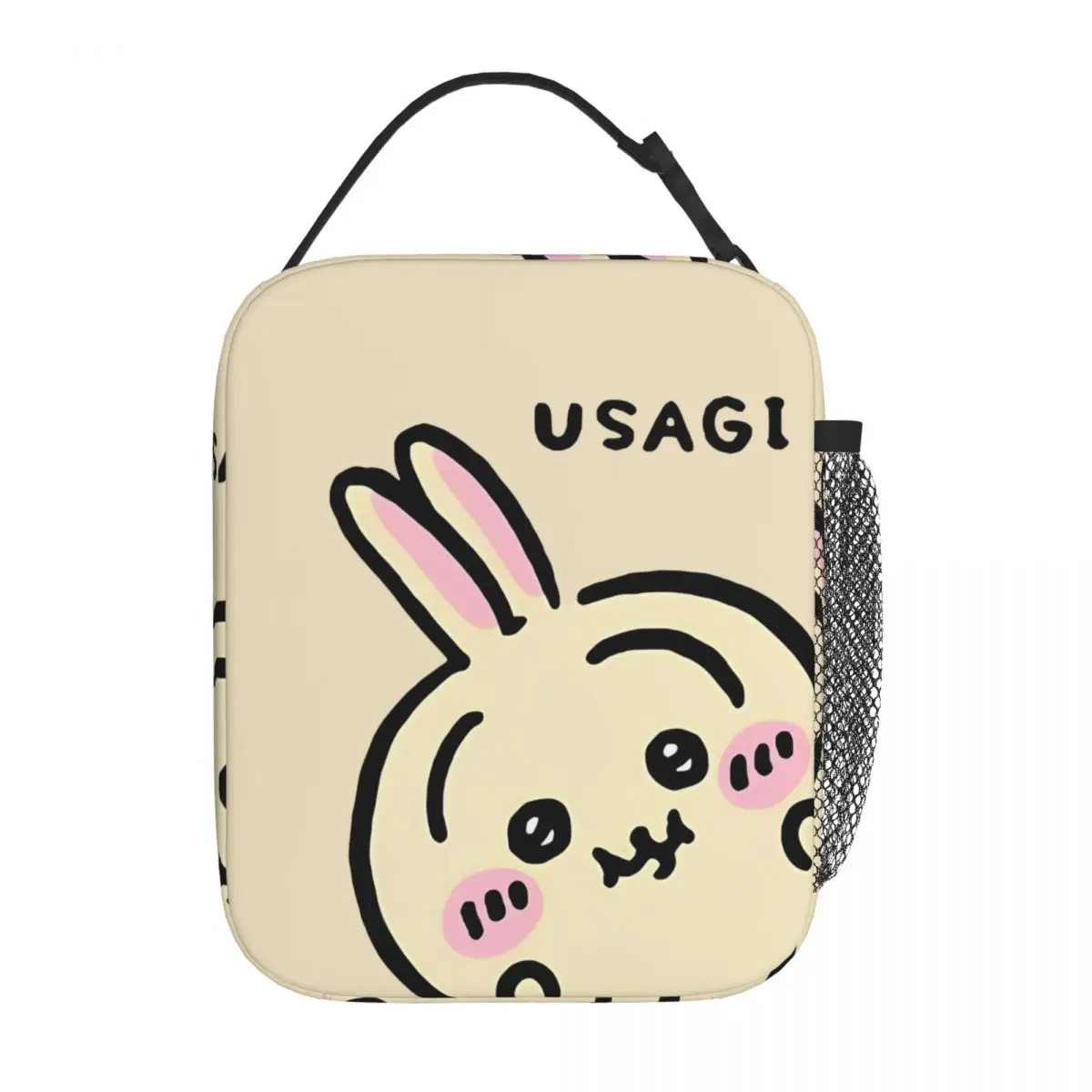 Peek A Boo Usagi Chiikawa Hachiware Cute Insulated Lunch Bag Portable Meal Container Cooler Bag Lunch Box Tote Office Travel Men