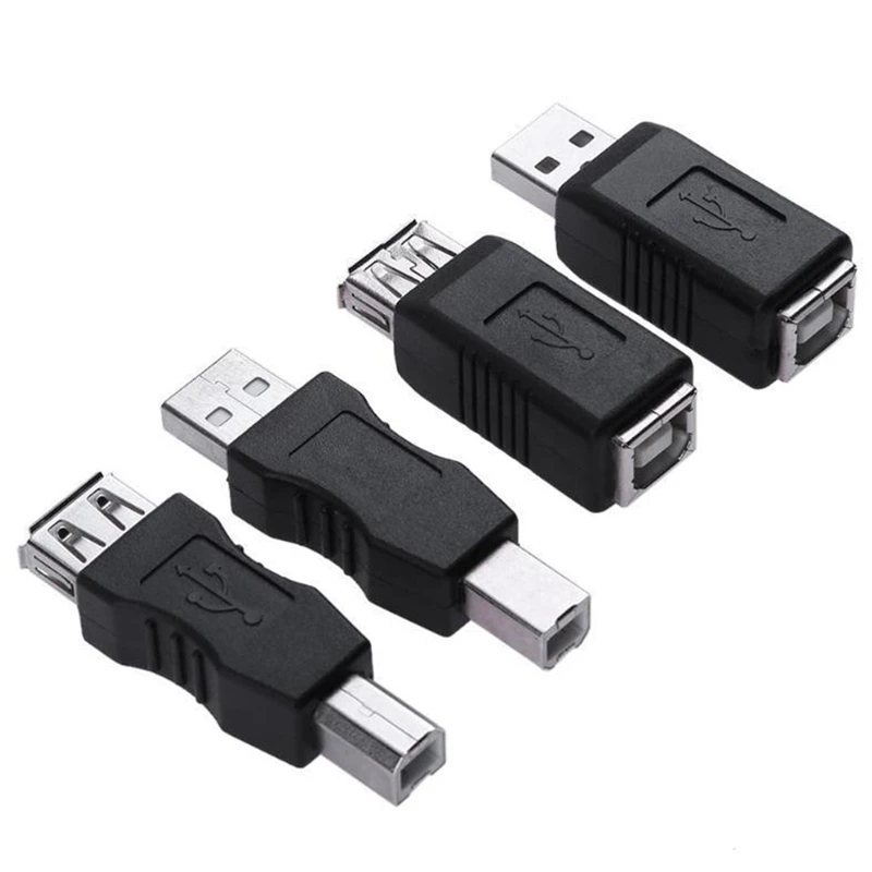 USB 2.0 A หญิงถึง USB B พิมพ์ตัวแปลงอะแดปเตอร์ชายพิมพ์ตัวแปลงอะแดปเตอร์ USB 2.0