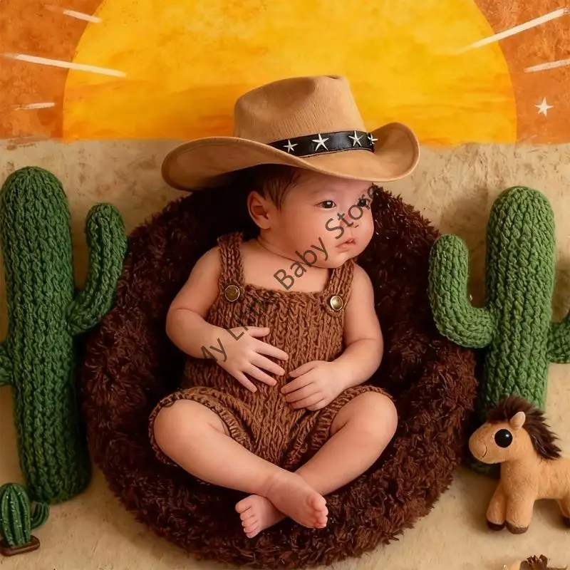 

M76C Костюм ковбоя для фотографии в стиле вестерн со шляпой, устойчивый к износу, пригодный для машинной стирки