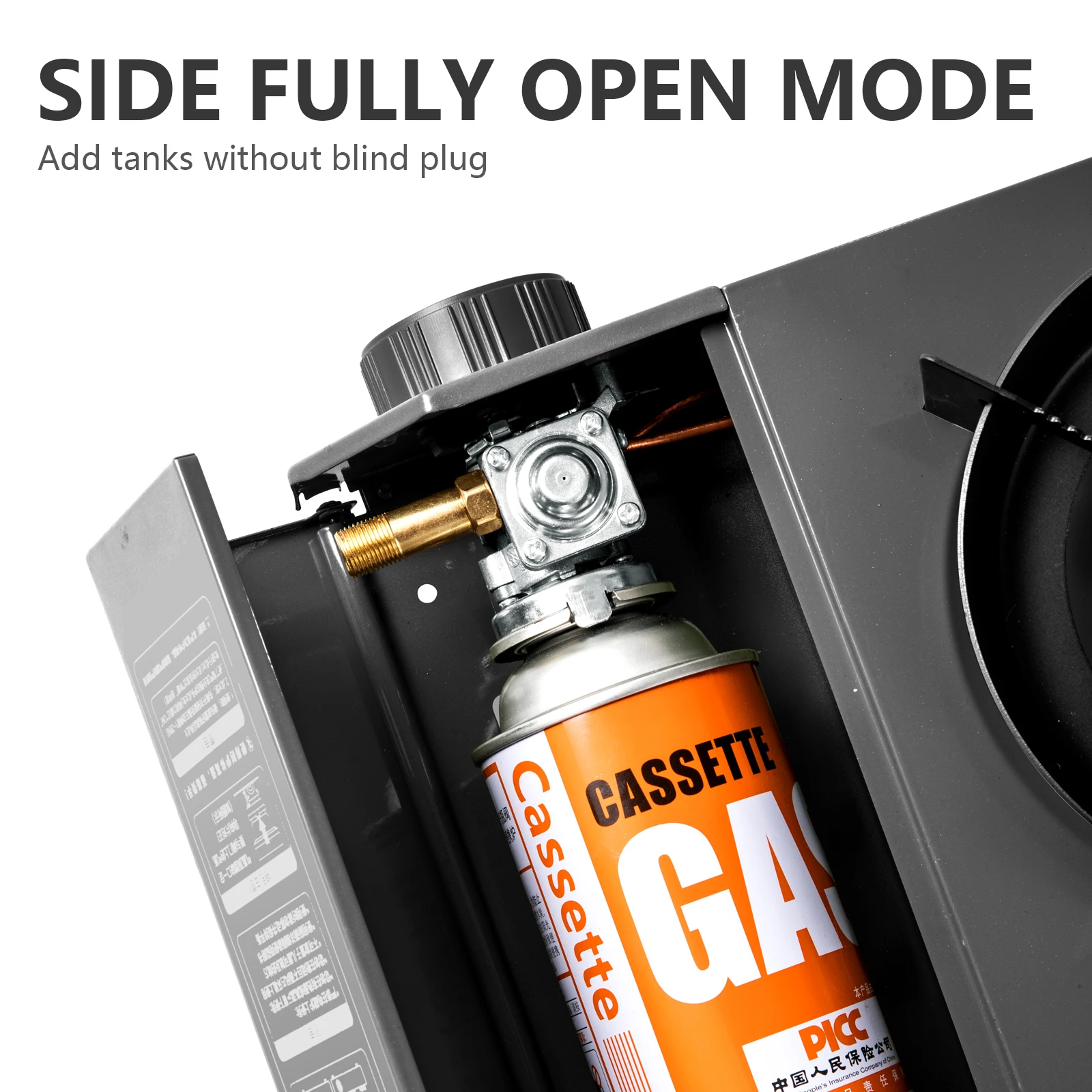BISINNA Camping Gas Stove 5000W High Firepower Portable Cassette Furnace Outdoor Gas Burner for Trips Barbecue Picnic