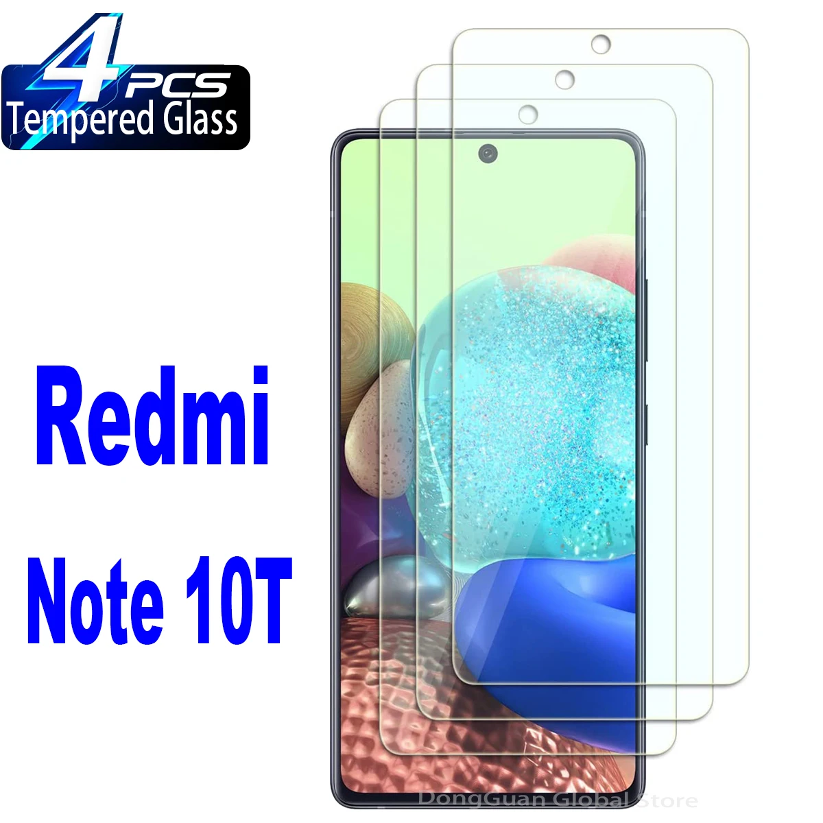 

Закаленное стекло для Xiaomi Redmi Note 10T, 2/4 шт.