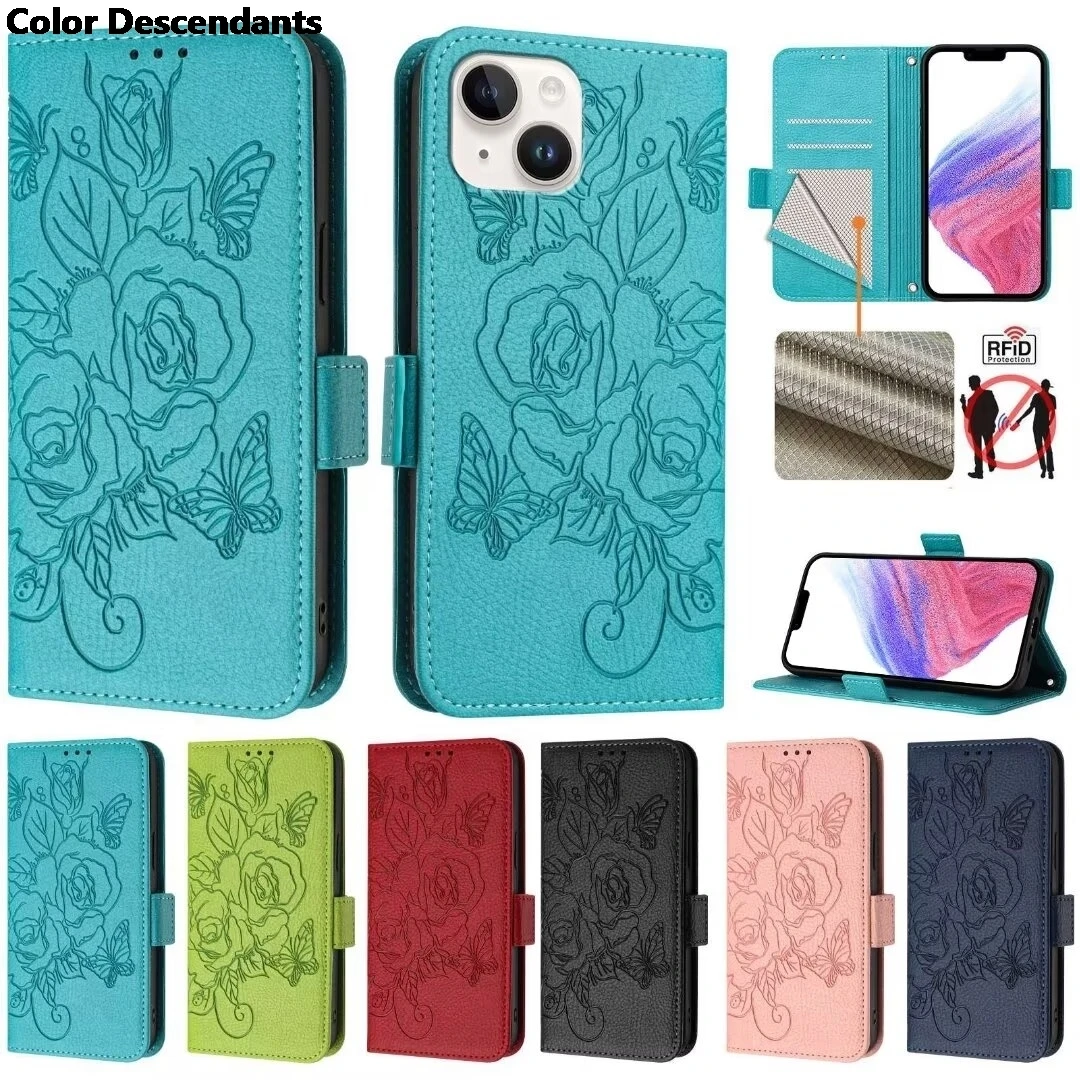 Rose Wallet Phone Case for TCL 502 50XE 50 XL 505 501 403 405 40R 40 SE 20R 303 201 30 XE 306 305 Cases Leather Flip Back Cover