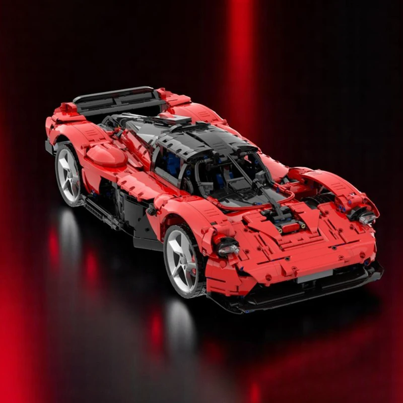 Champion Speed Cars Moc ビルディングブロック モジュラー 1:8 レッドヴァルキリーレンガモデル DIY 組み立て建設おもちゃホリデー誕生日ギフト
