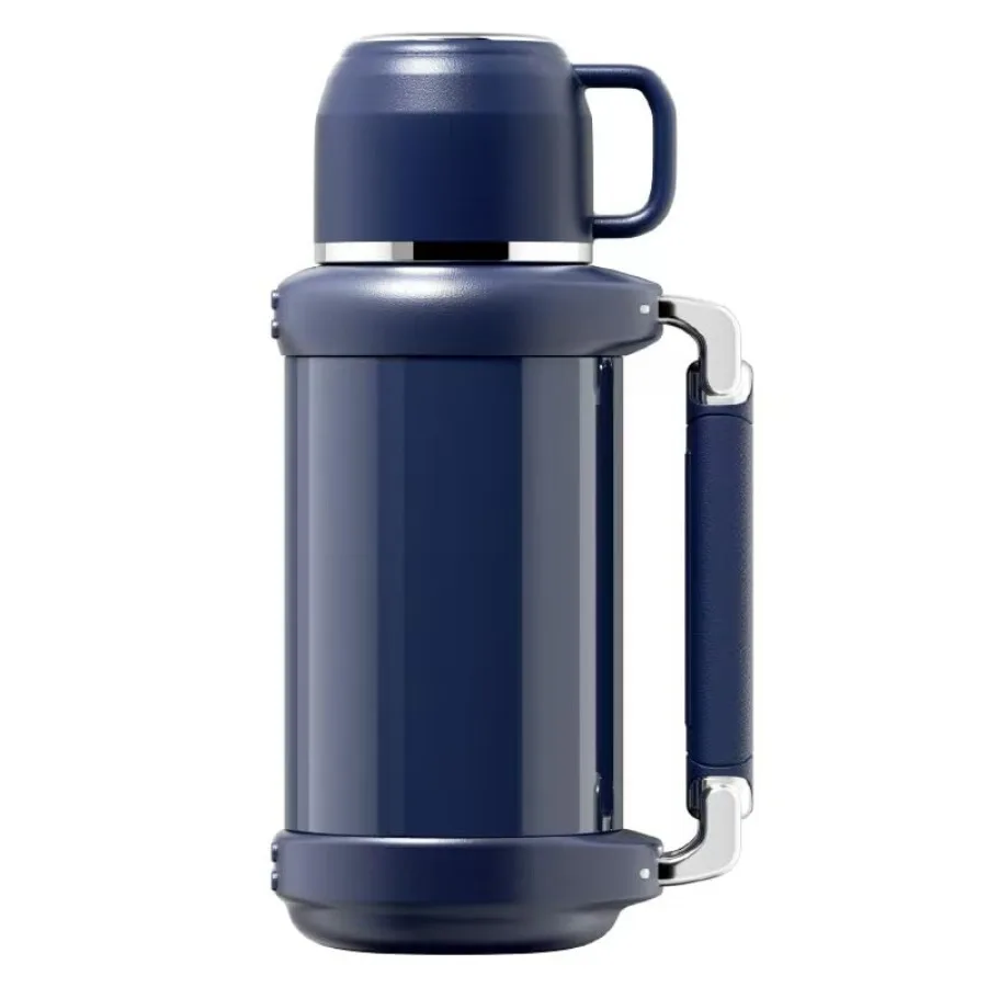 

Stainless Steel Vacuum-Insulated Beverage Bottle with cup, Large Coffee Bottle for Travel, Flasks for Hot and Cold Drinks, temp