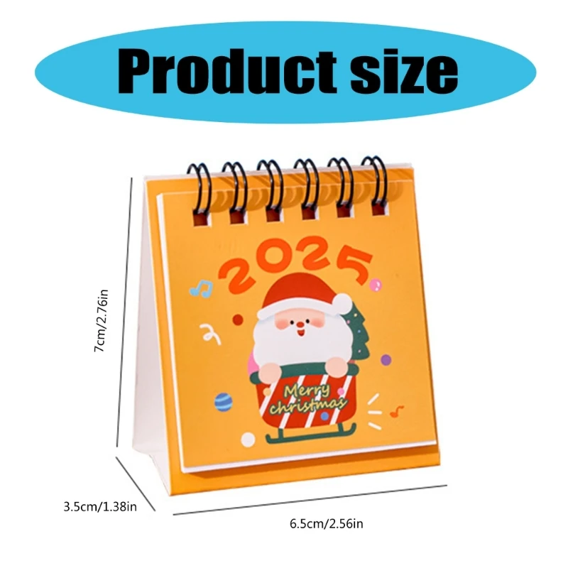 2025 卓上カレンダー 素敵なクリスマスカレンダー イヤーカレンダー 卓上カレンダー デイリープランニングカレンダー スモールカレンダー