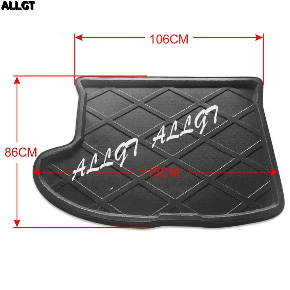 Rear Trunk Cargo Linear Floor Mat Fit for Jeep Compass 2007 2008 2009 2010 2011 2012 2013 2014 2015 2016 Black