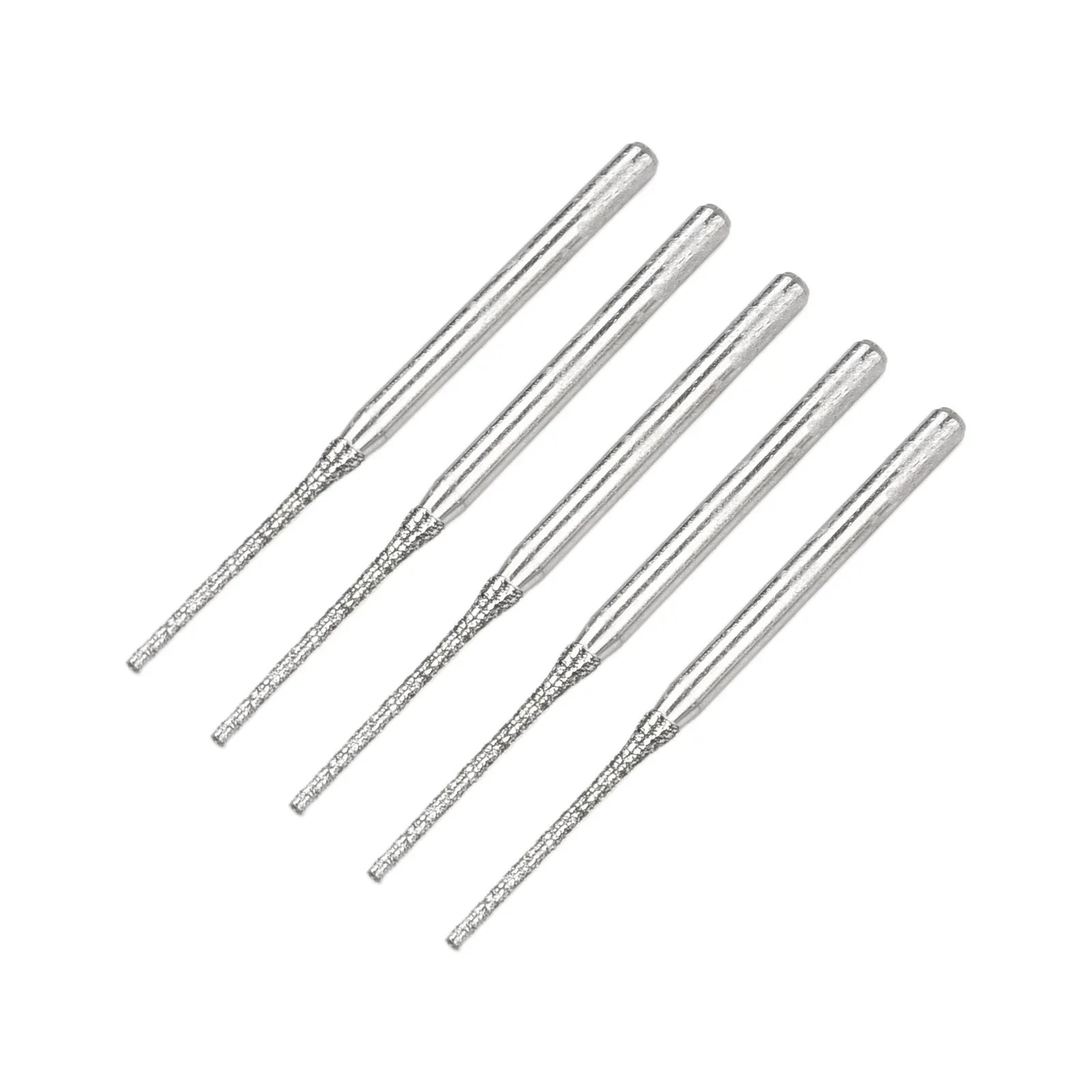 5pcs 0.8/1/1.2/1.5/1.8/2/2.5mm Diamonds Coated Drill Bits For Glass Jade Amber Jewelry Glass Drill Bit Power Tools Accessories