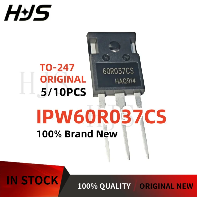

5-10PCS Original New 60R037 IPW60R037CS IPW60R037CSFD TO-247 MOSFET Transistor