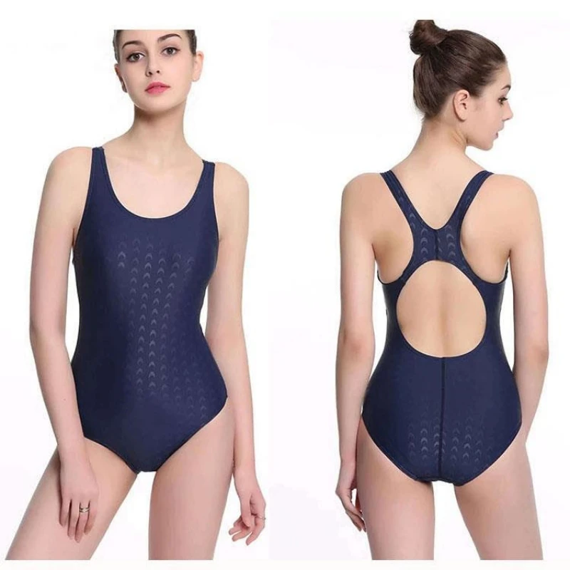 Imitation Sharkskin Sporty Fitness Swimsuit One Piece Oversize 4XL Swimwear Women 2024 New Beachwear Cover-Ups купальник Sexy