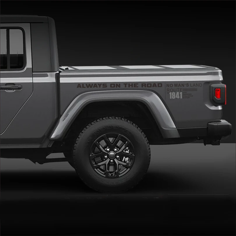 Car Trunk Tail Always On The Way 1941 Decal Vinyl Graphics Wrap Decor Sticker for Jeep Gladiator JT 2018-2022