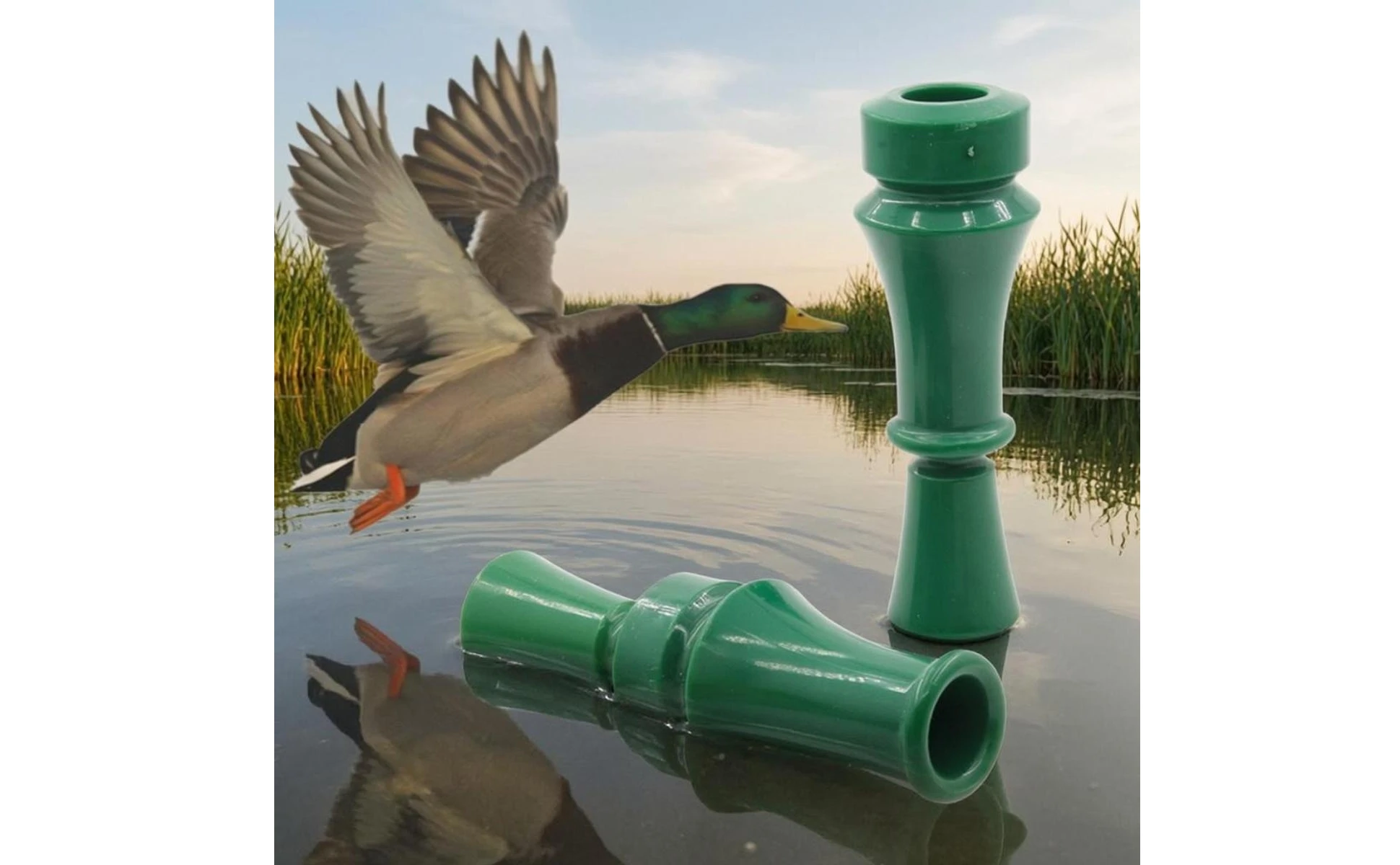 Duck Call Whistle Flared Mouthpiece Mallard Call Whistle Hunting Gear Tapered Body Green for Hunters Duck Call Whistle Flared Mouthpiece Mallard Call Whistle Hunting Gear Tapered Body Green for Hunters