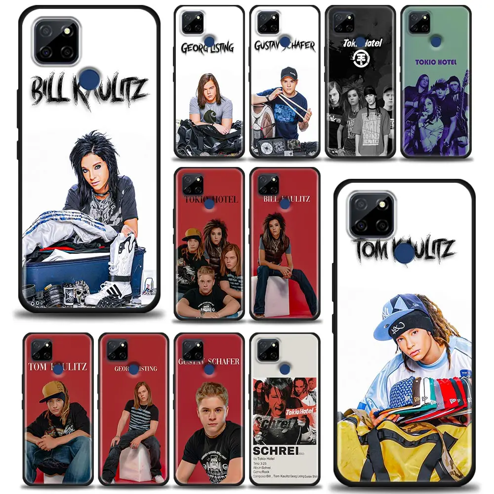 Tom Bill Kaulitz Tokio Hotel Phone Case For Realme 11 10 9 9I 8 8I 7 6 X50 XT X7 X Narzo50 Pro Plus 5G Black Soft Silicone Cover