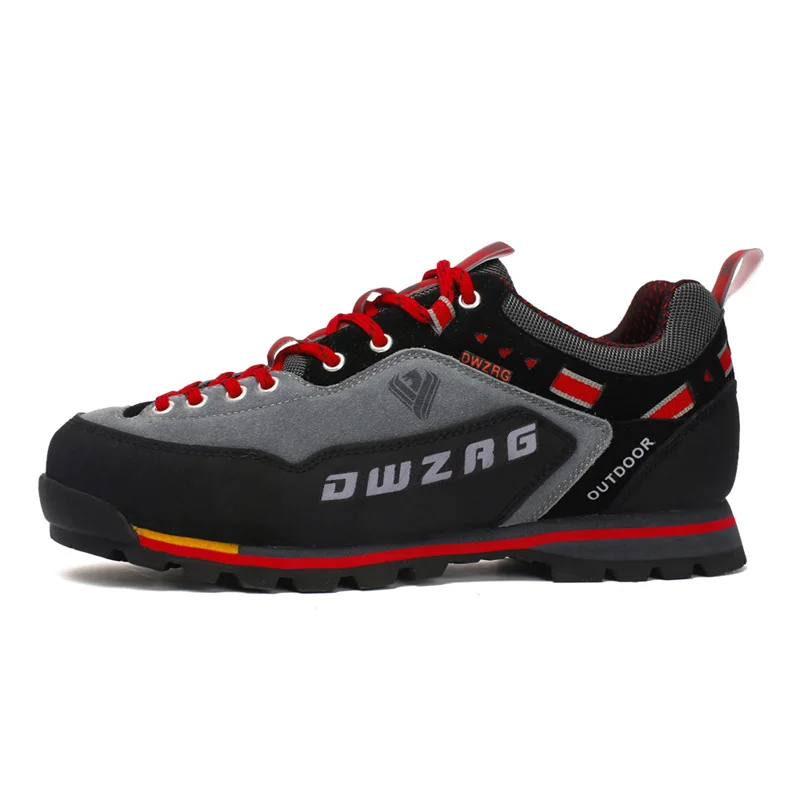 Hot Sale Quality Genuine Leather Hiking Shoes for Men Man Waterproof Trekking Shoes Large Size 46 Anti-slip Outdoor Sneakers Men