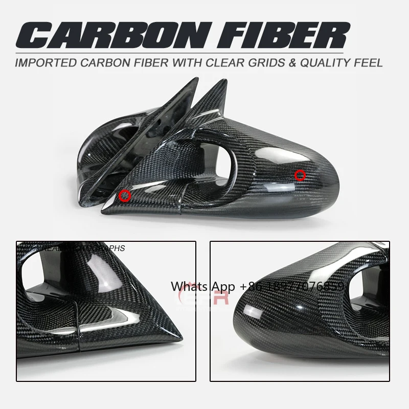 Carbon Fiber Car Parts For Evolution Evo 5 6 CP9A Aero Mirror (Right Hand Drive Vehicle)