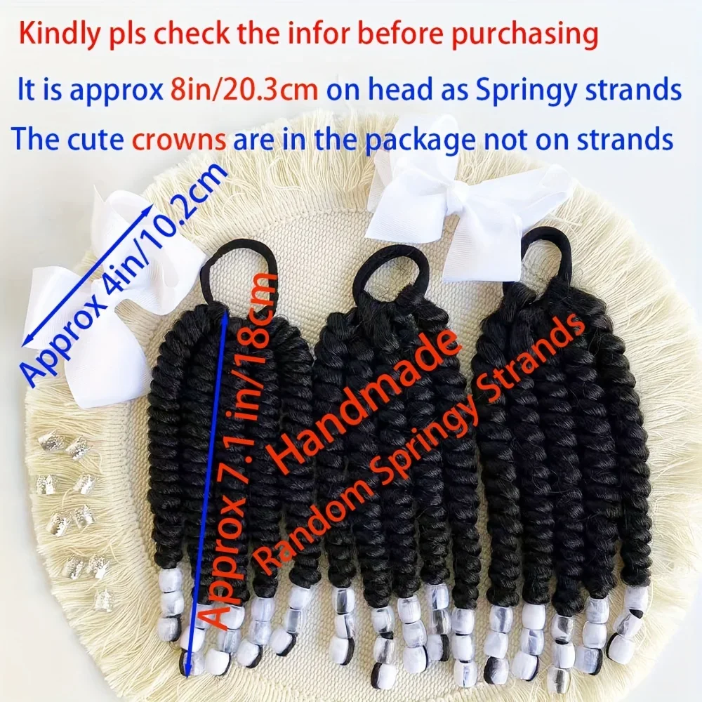 1 Stück bezaubernde geflochtene Zopf-Pferdeschwanz-Perücke für Kinder – weiches Haar-Accessoire für Feiertagspartys, Cosplay und den täglichen Gebrauch – Detail 5