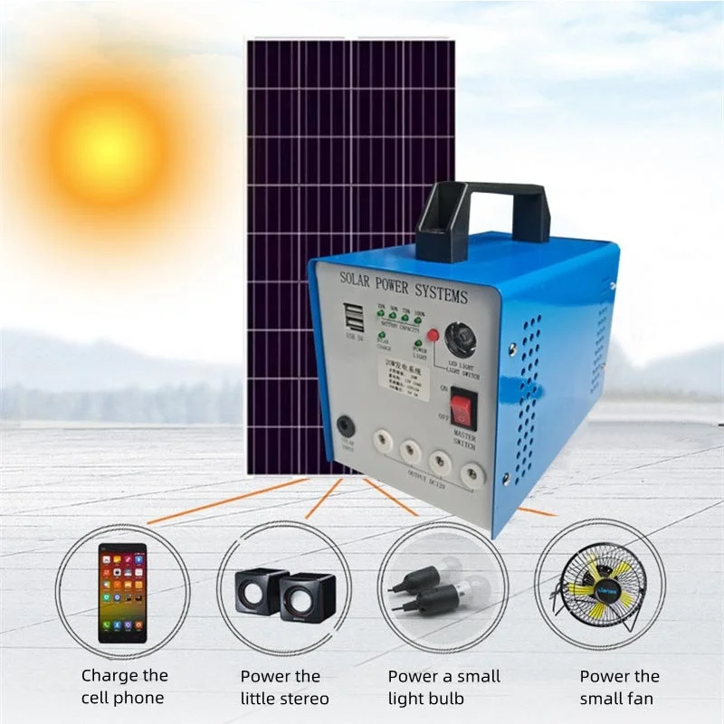 

10w 20w 30w Home Use Solar Power Energy Storage System Solar Inverter Portable Power Station