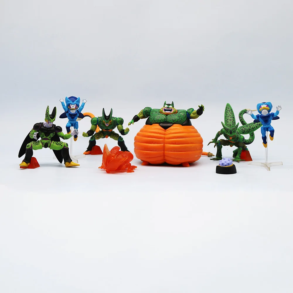 2026@.7pcs/set Dragon Ball Z Cell Family Figures, Cell PVC Action