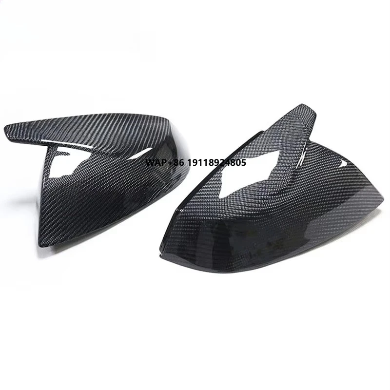 

High performance real Carbon fiber modified cow horn rearview mirror shell to replace reverse mirror cover for new Q7 Q5
