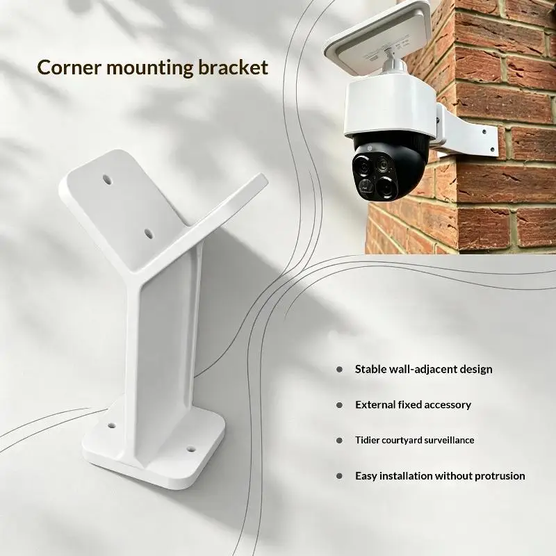 1/6 Pcs Universal Outdoor Corner Wall Mount Surveillance Camera Installation Bracket for Smart Home Security Camera System