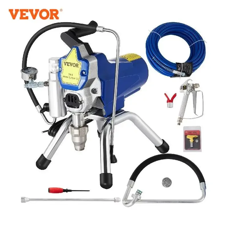 Airless Spraying Machine Professional Ultra Silent Wall Paint Spray Gun 3000PSI-Pressure 2.5L/Minute-NoLoad Displacement