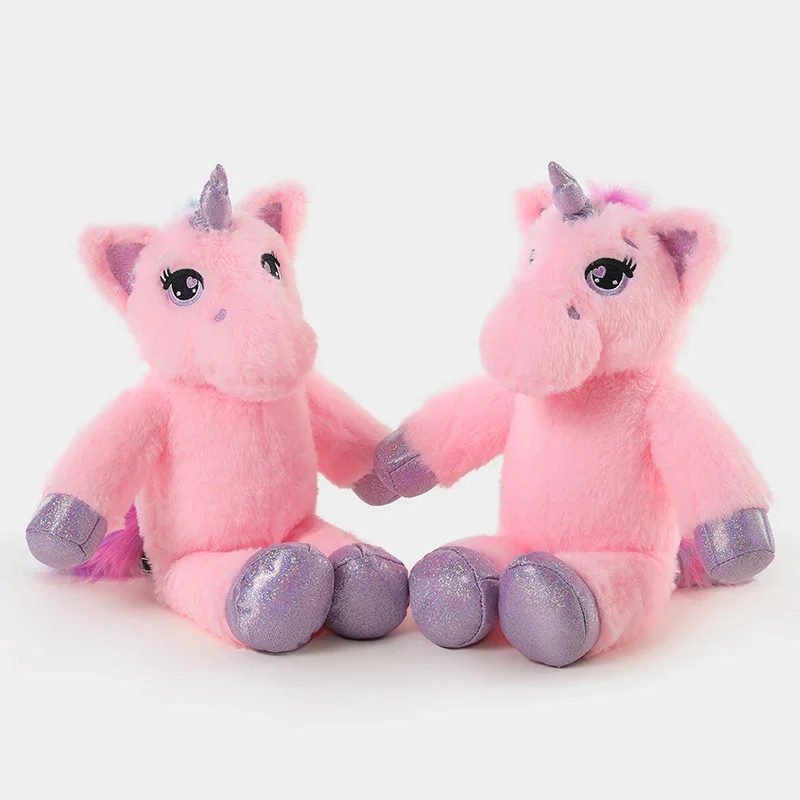 

Soft Pink Unicorn Stuffed Animal Plush Doll Lovely Fluffy Unicorn Toy with Shiny Horn Cute Unicorn Plushie for Girls Gift