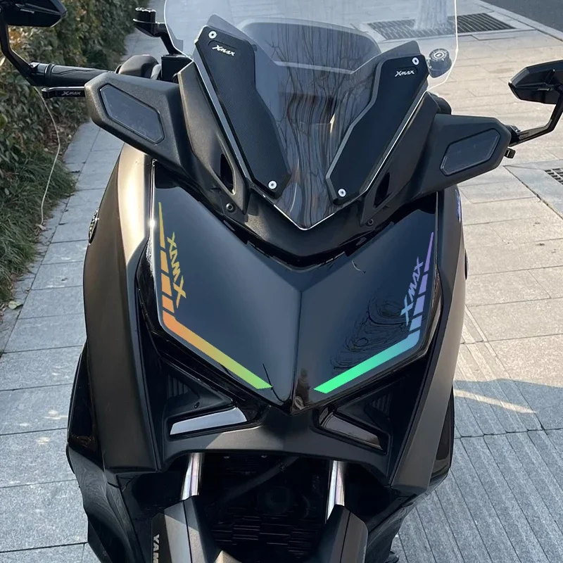 2pcs Motorcycle Stickers for Forehead Waterproof Special Lamp Eyebrow Sticker Refit Vinyl Decals for YAMAHA XMAX X-MAX 300 2023