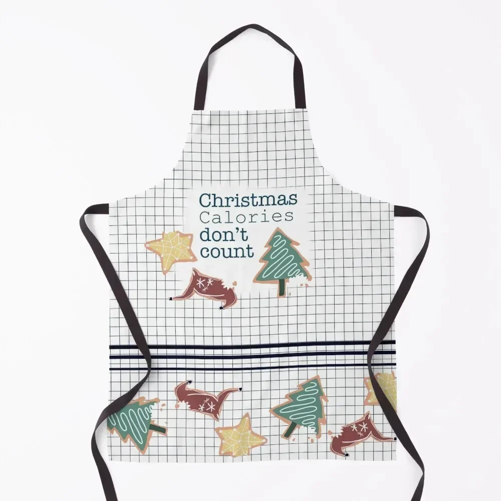 

Christmas calories don’t count Apron Men gift Kitchen Things household woman Kitchen Front Apron