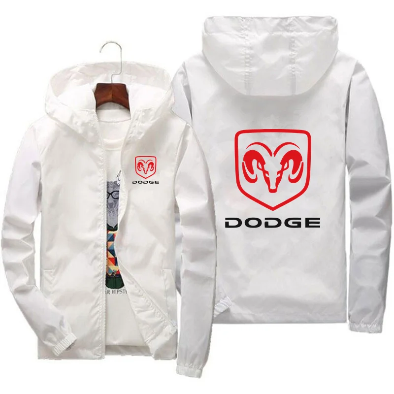 

2024 Spring and Autumn New Dodge Logo Automotive Men's Bomber Casual Outdoor Fashion Ultra Thin Zipper Sport Jacket