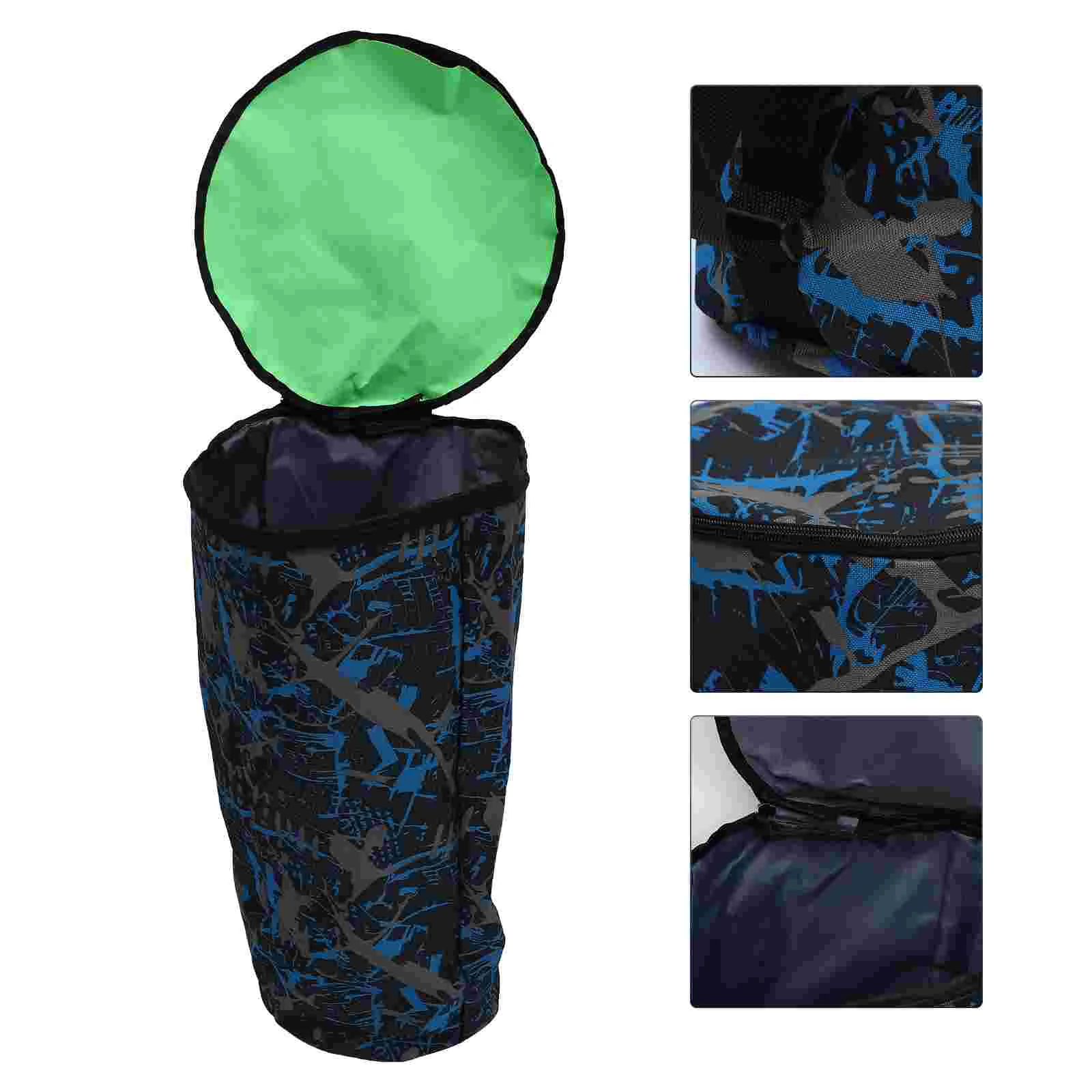 

Storage Bins African Drum Kit Instrument Bag Waterproof Shoulder Bags Oxford Cloth Blue