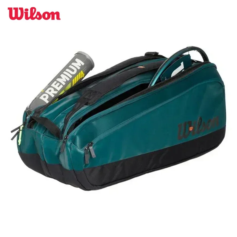 

Wilson 2024 Blade Super Tour v9 9 Pack Tennis Bag Large Racquet Backpack Tennis Racket Bag Emerald Green With Thermoguard Lining