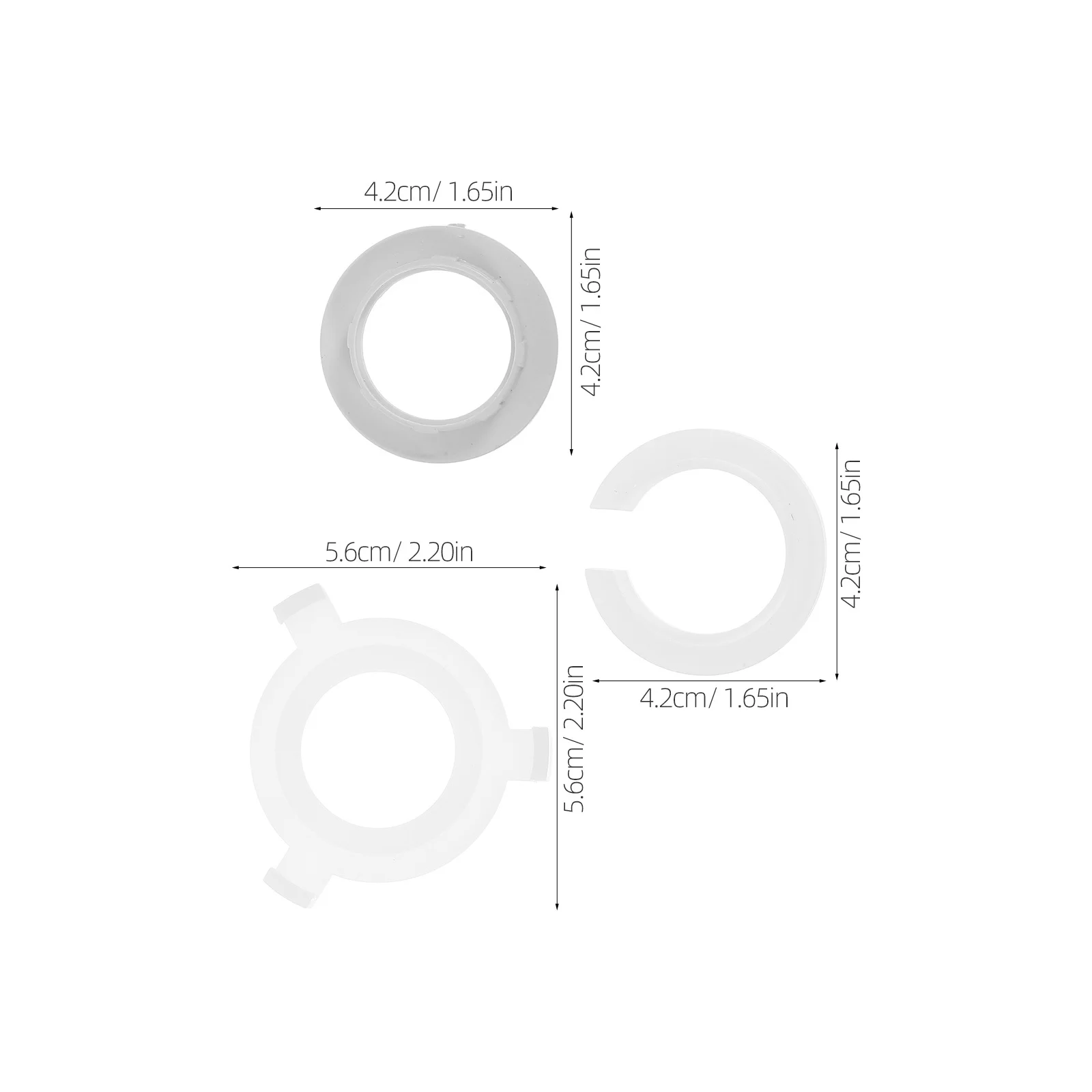 30Pcs Lamp Shade Adapter Rings Clip-on Lampshade Converter Ring Set Light Socket Shade Rings Lamp Base Light Fittings
