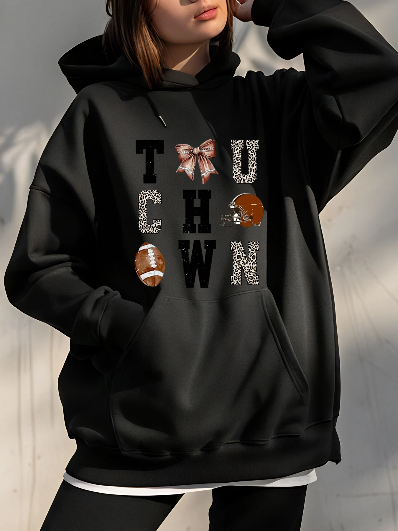 

Футбольная толстовка Cleveland Browns с принтом болельщика, унисекс, толстовка большого размера, повседневная уличная одежда для женщин и мужчин