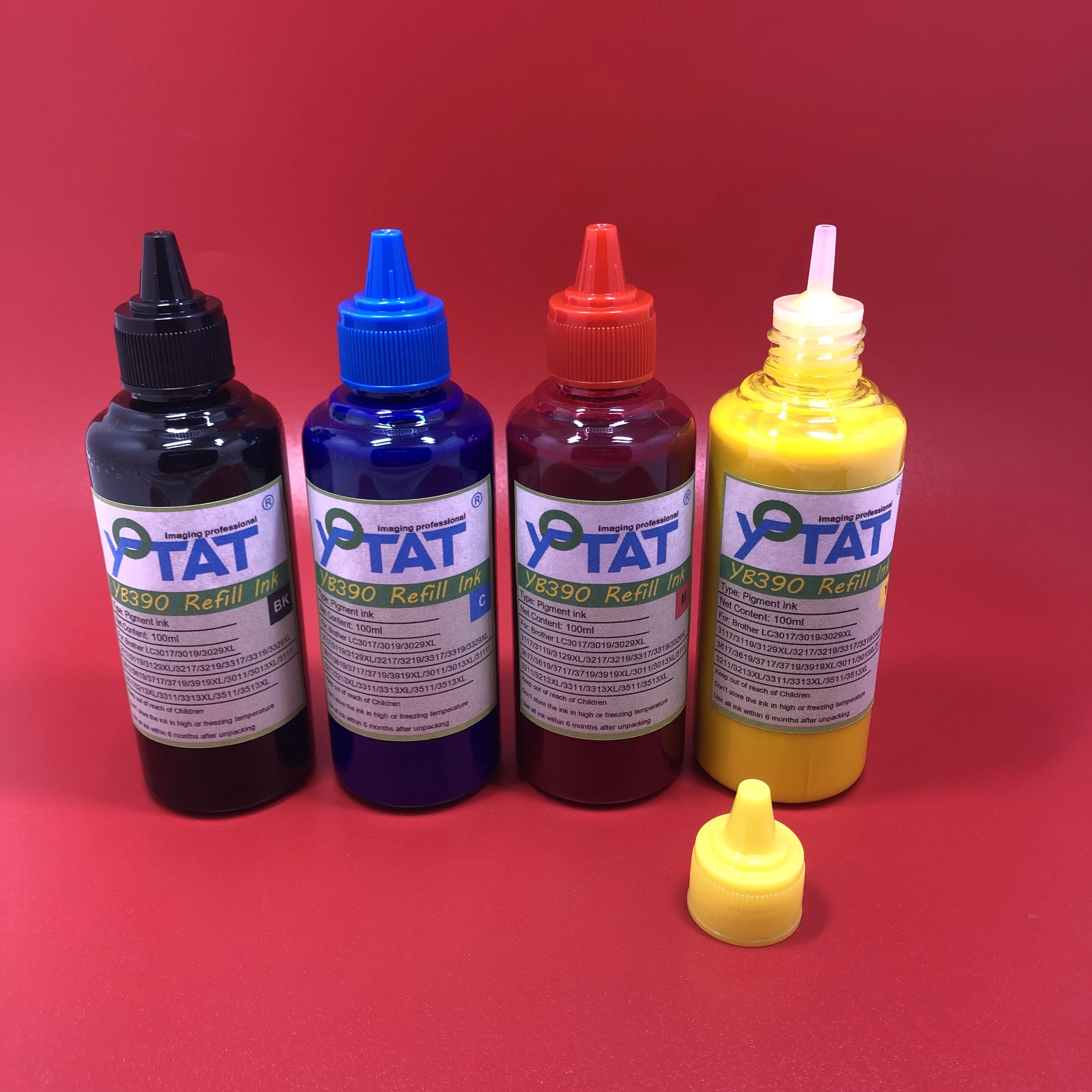 

YOTAT 4×100ml Pigment Ink for LC3319XL LC3319 LC3317 for Brother MFC-J5330DW MFC-J5730DW MFC-J6530DW MFC-J6730DW MFC-J6930DW