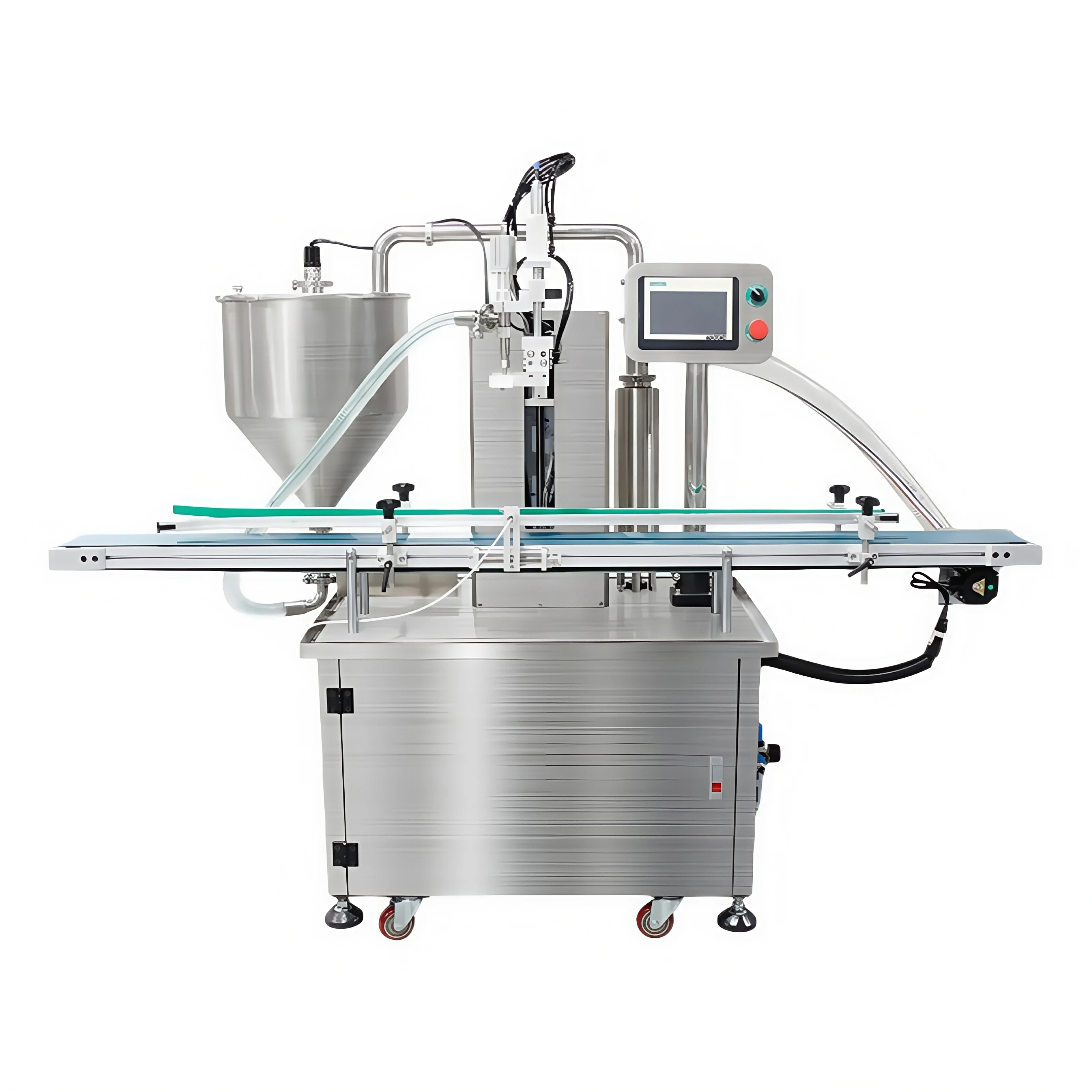 High Precision Rotor Pump Viscous Filling Machine With Stirring Function for Cheese Chocolate Peanut Butter Ketchup Processing
