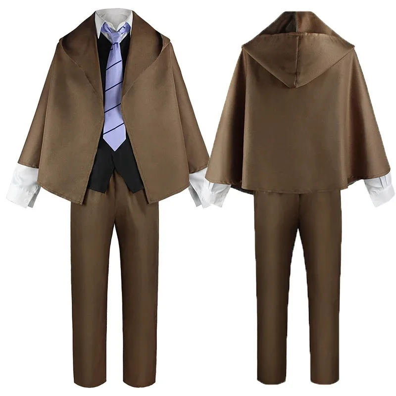 Ranpo Detective Uniform Suit Edogawa Rampo Outfits cosplay Costume with Hat for Halloween Comic Con mj:3