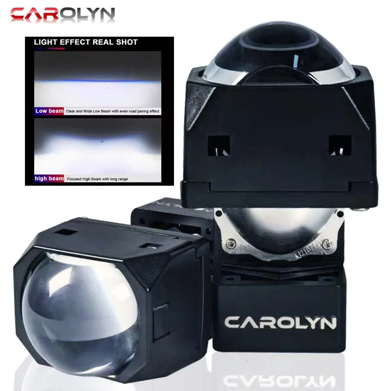 1.5 inch LED Projector  Matrix LED Lens 268000LM Bi-led Auxiliary Headlight Fog Light For Car Motorcycle headlight