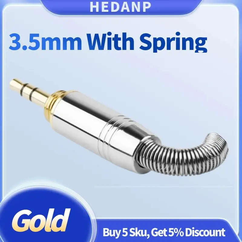 Audio Jacks 3.5 Connector With Tail Screw Type 3.5mm Jack Plug Consumer Electronics 3 Pole Earphone Plugs Soldering Connectors