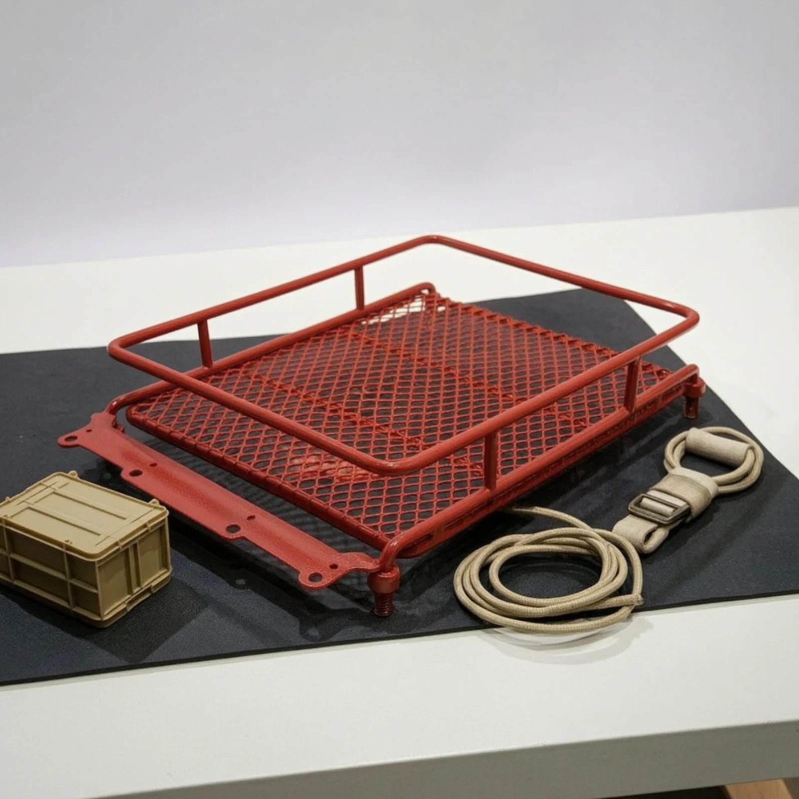 bagageiro-de-teto-rc-com-plataforma-de-malha-cilindrica-para-crawler-rc-acessorio-solido-e-robusto-para-atualizacoes-de-modelos-em-escala