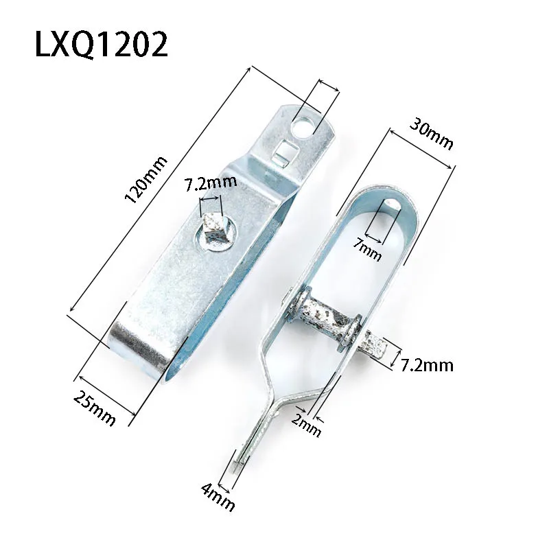120mm Grape Trellis Anchors Steel Wire Rope Tensioner Greenhouse Electro-galvanized Metal Cable Tightener Small Iron Wire Clip