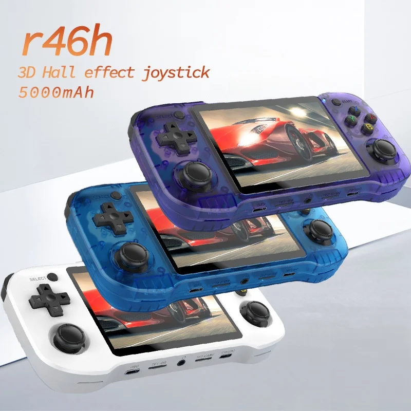 Handheld Gaming Consoles R46h Open‑Source Dual Joystick Hd Color Screen Retro Portable Pocket Game Player For Home Entertainmen