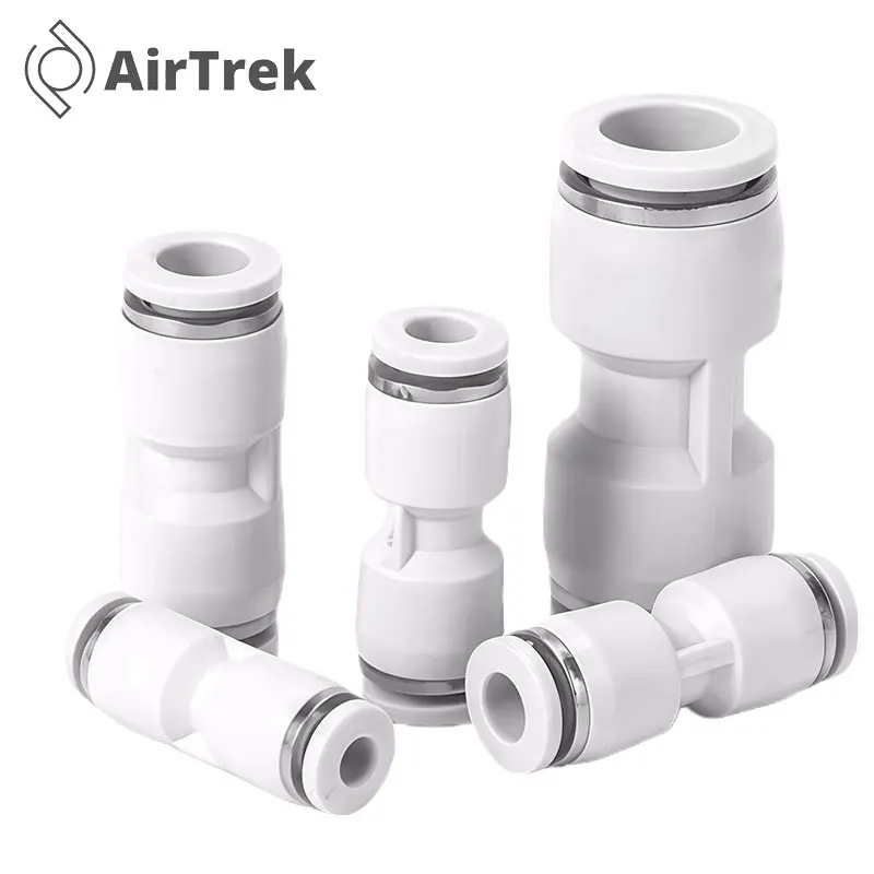 1/10/20 PCS PU Air Hose Quick Connector Fitting, 4/6/8/10/12/14/16MM Tube for Pneumatic Compressor Tools
