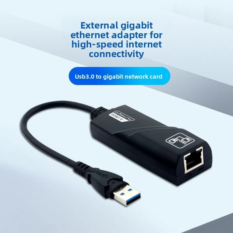USB/Type C to Ethernet Adapter, Gigabit 1000Mbps Network Card, Driver‑Free LAN Converter for Laptop PC