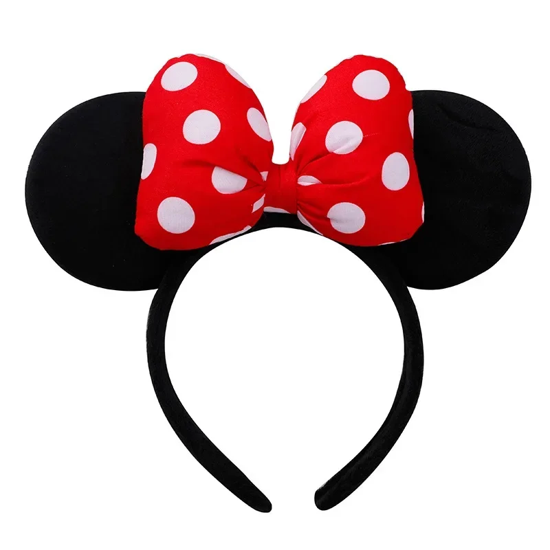 Disney-aros de Mickey y Minnie para niñas, diademas de mariposa de dibujos animados con juguete, juego de rol, accesorios para el cabello para adultos