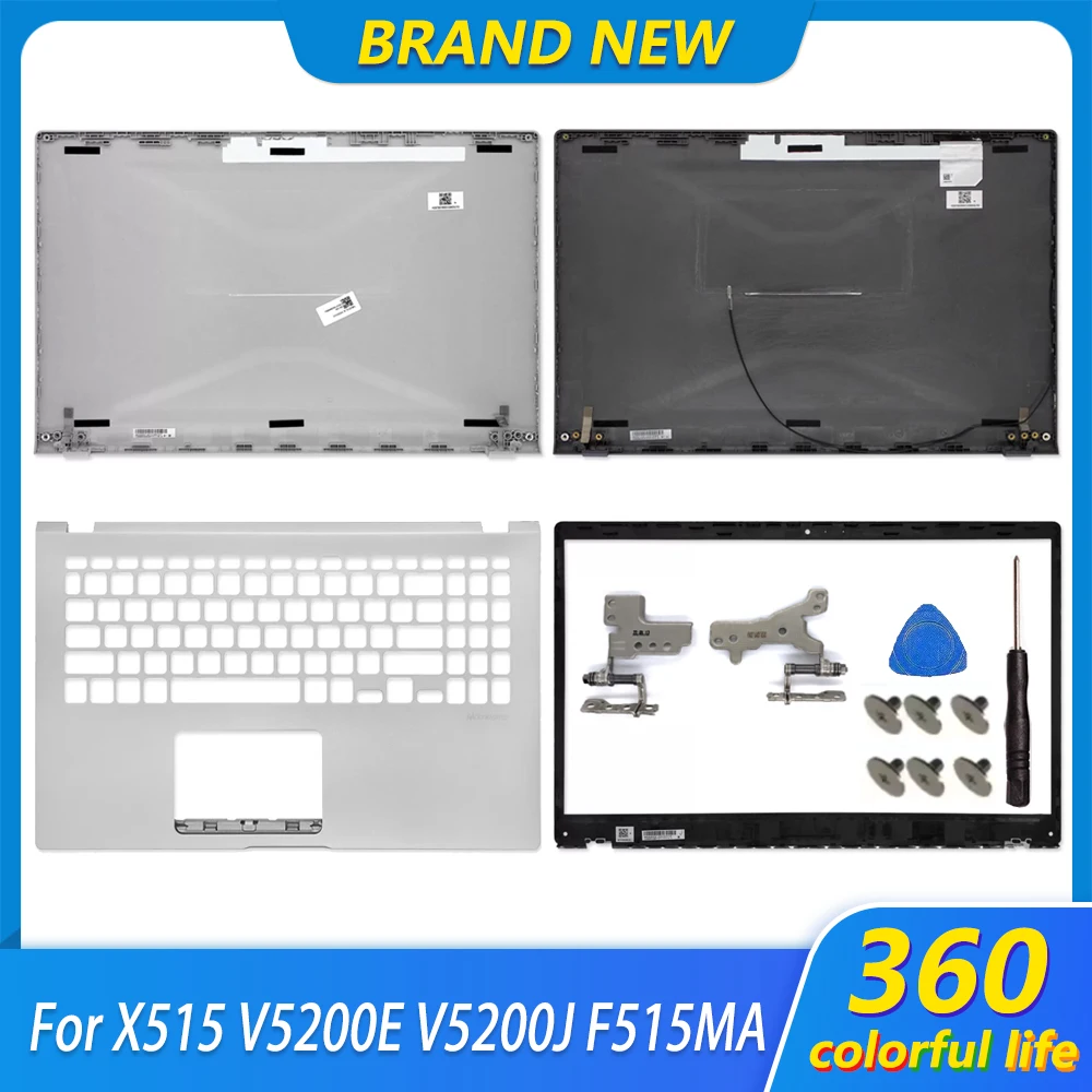 New Case For X515 X515DA X515JP F515MA V5200E V5200J Laptop Housing LCD Back Cover Front Bezel Upper Top Case Lower Bottom Cover