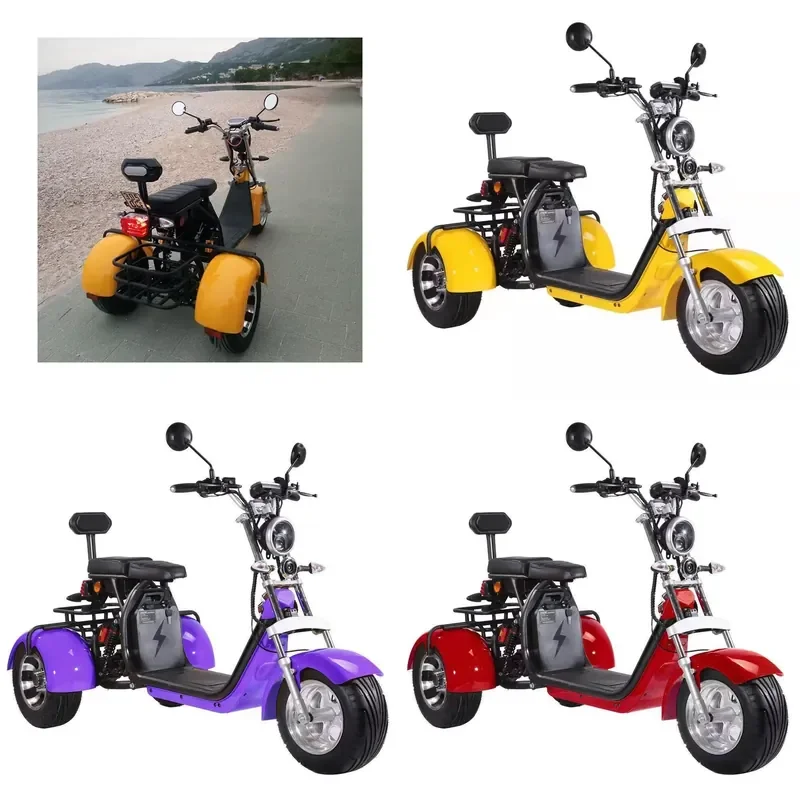 STROVAN Fabrik liefert elektrische Dreiräder mit EEC/COC-Zertifikat 1500W 12AH/20AH Dreirad-Elektro-Scooter Citycoco