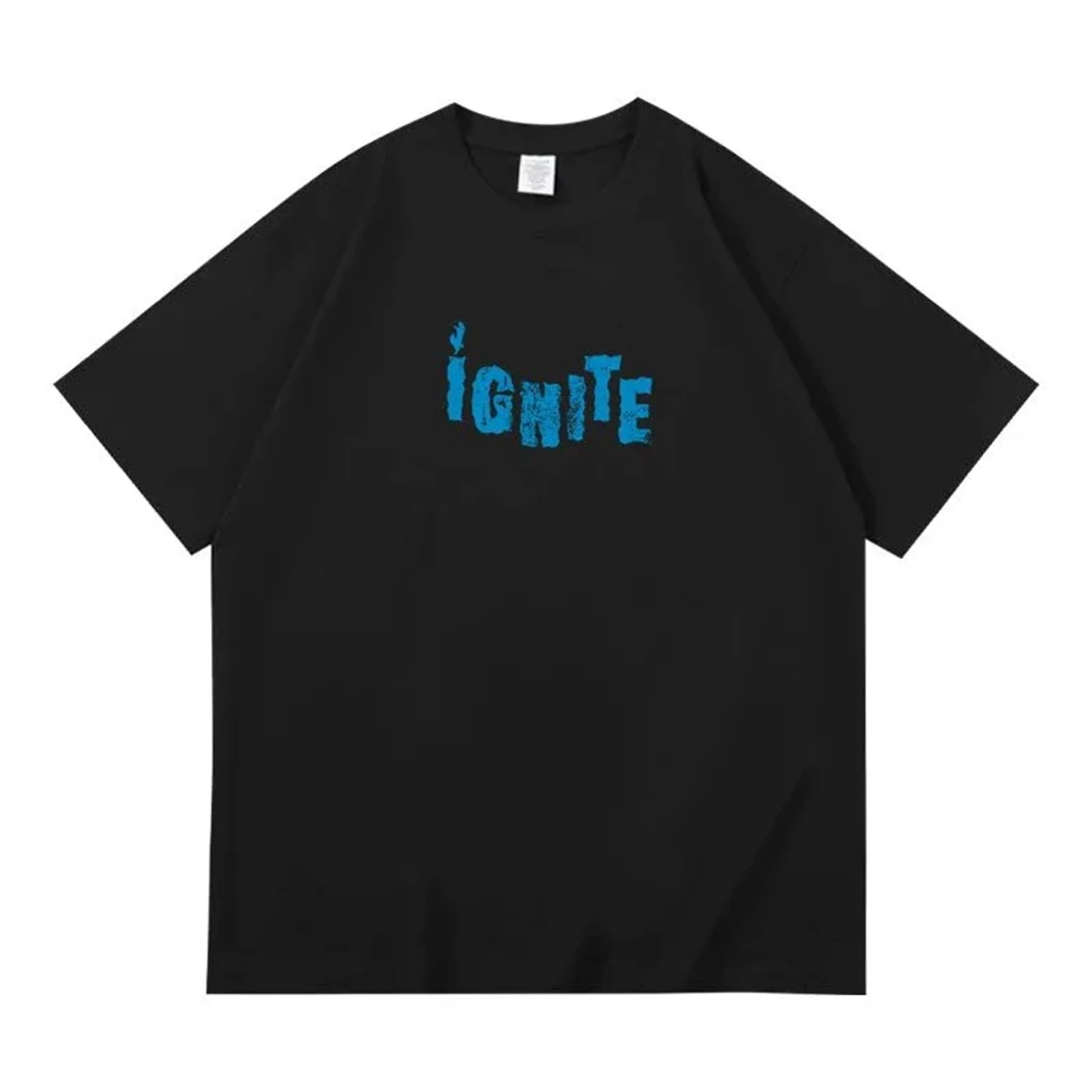 Men's pure cotton T-shirt with short sleeved print STAR SAME Casual Shirt Top XngHan&Xoul IGNITE TShirt Men Rashgard TSHIRT