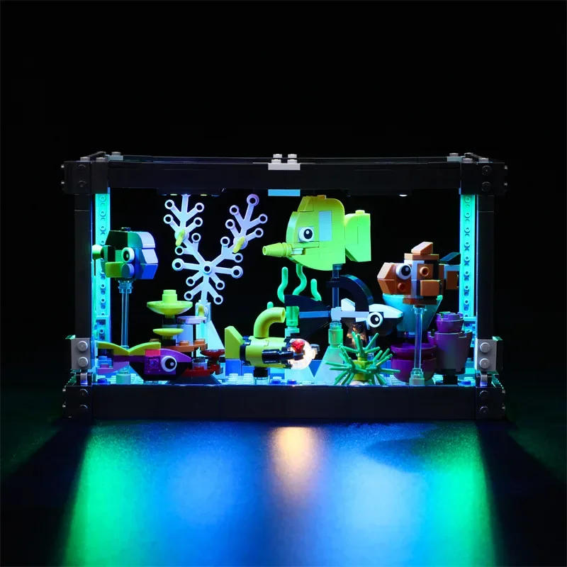 DIY LED Light Kit For LEGO 31122 Creative Fish Tank Aquarium (Only LED Light,Without Blocks Model)