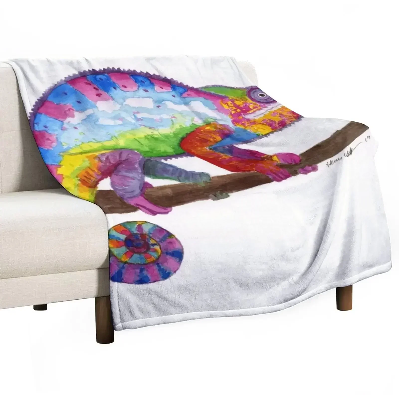 

Sunset Chameleon Throw Blanket christmas decoration Heavy Flannels Blankets