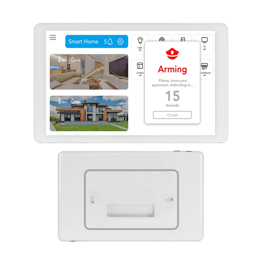 Imagem -02 - Tablet Android Smart Home Automation Montagem na Parede Zigbee Zwave Rs485 Rj45 5